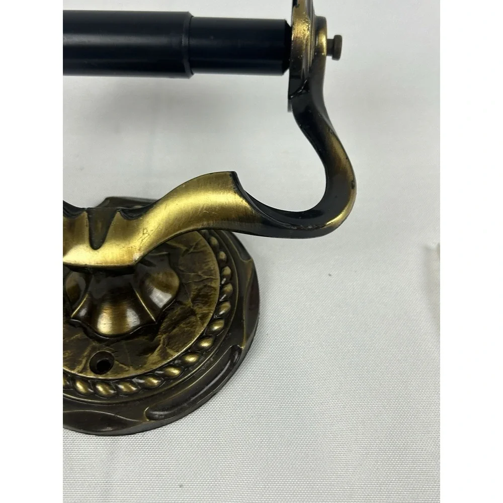 Vintage Amerock Carriage House Toilet Paper Holder English Brass w/ Screws New